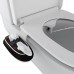 Homdox Adjustable Toilet Seat Attachment - Non-Electric Bidet - Dual Single Nozzle for Front & Rear(Male & Female) - Self Cleaning - Water Pressure Control - Easy Installation (Single Nozzle - Black) - B075NYFLHZ